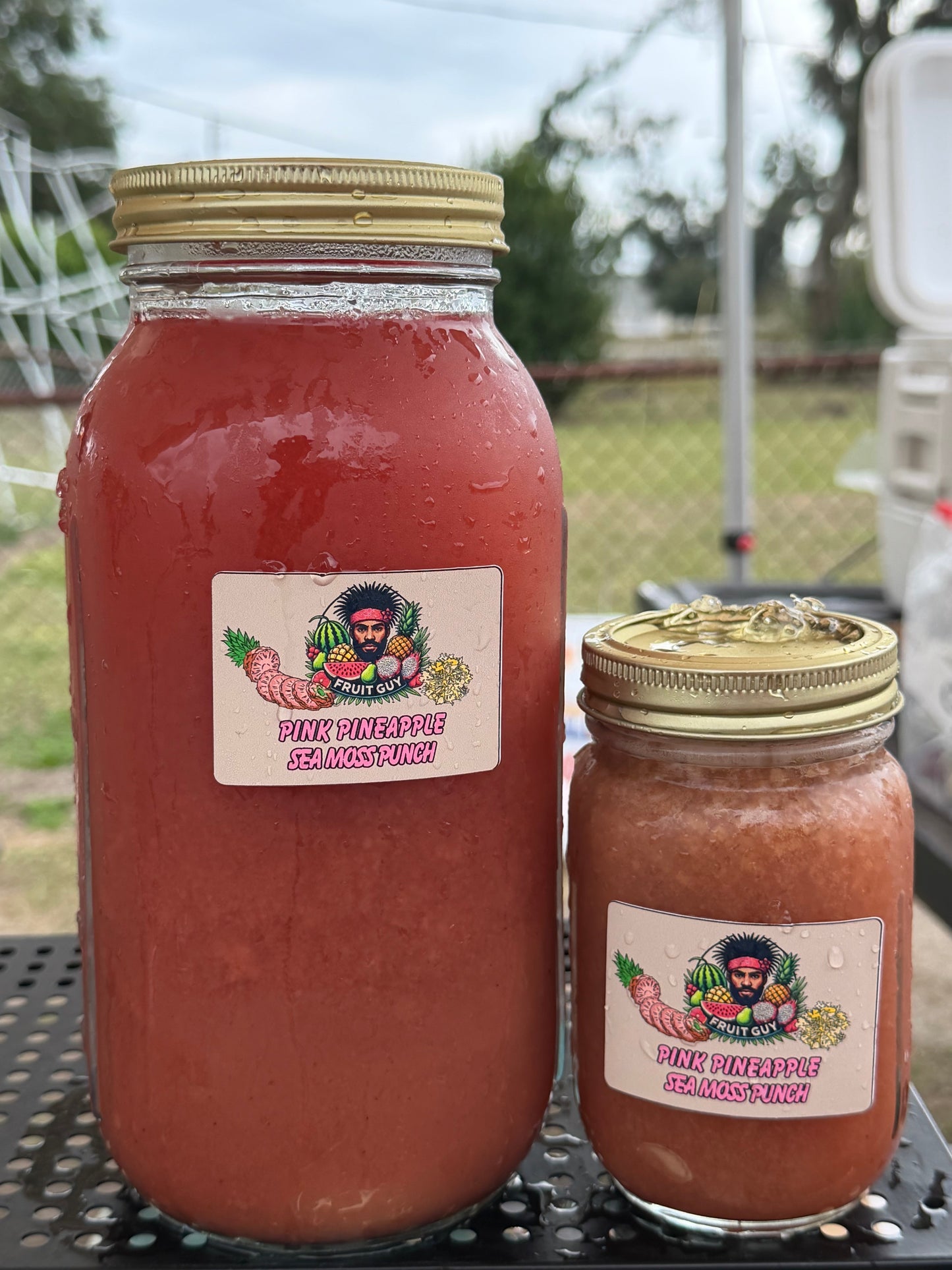Delicious Sea Moss Pink Pineapple and Strawberry Juice (Cold-Pressed)