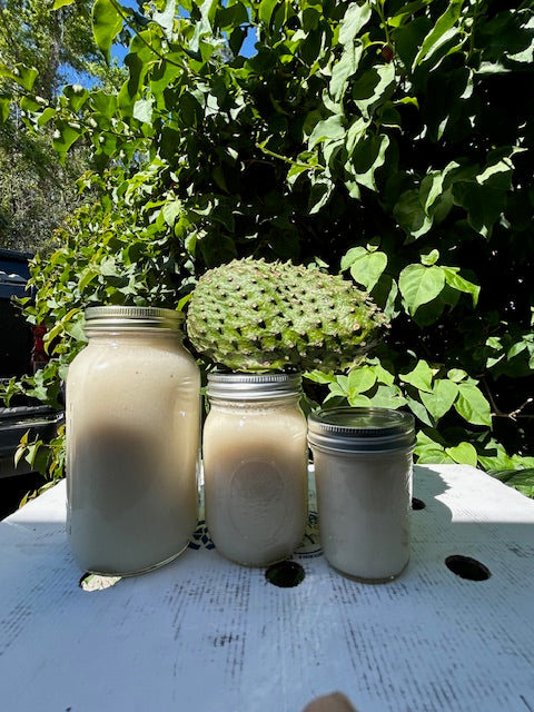 Fresh Soursop, Seamoss and Coconut Juice